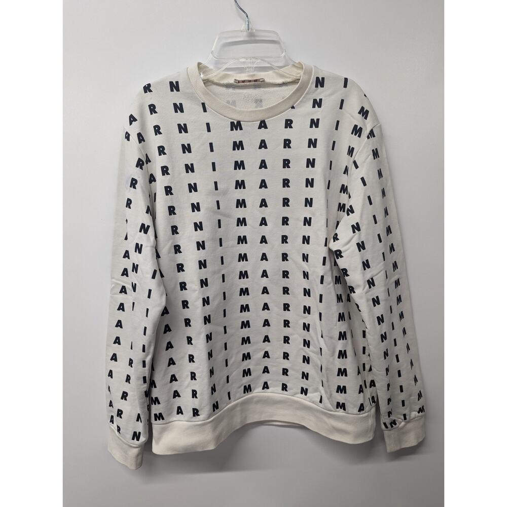 Marni Girls Sweatshirt Logo Spellout Crew-neck Pullover Size Girls 14